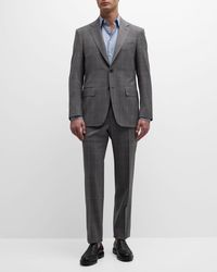 Canali - Plaid With Windowpane Wool Suit - Lyst