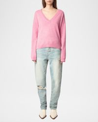 Zadig & Voltaire - Vivi Patch Cashmere Sweater - Lyst