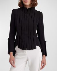 Anne Fontaine - Secret Pleated High-Low Jacket - Lyst