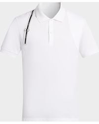 McQueen - Apos;S Harness Cotton Pique Polo Shirt - Lyst