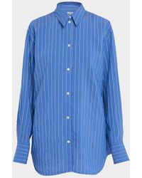 TOTEME - Summer Striped Cotton Button-Down Shirt - Lyst