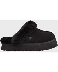 UGG - Disquette Suede & Shearling Platform Slippers - Lyst