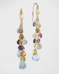 Marco Bicego - 18k Yellow Gold Paradise Multi-drop Earrings With Mixed Gems - Lyst