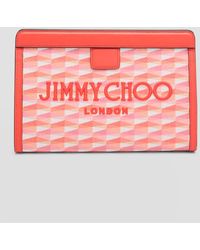 Jimmy Choo - Avenue Logo London Pouch Clutch Bag - Lyst