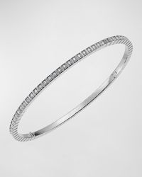 Chopard - Ice Cube 18k White Gold Full Diamond Bangle Bracelet, Size Medium - Lyst