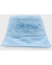 Off-White c/o Virgil Abloh - Bookish Logo Denim Bucket Hat - Lyst
