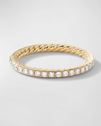 David Yurman - Dy Eden Band Ring With Diamonds In 18k Gold, 1.85mm - Lyst