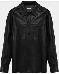Jonathan Simkhai - Apos;S Gibson Leather Shirt Jacket - Lyst