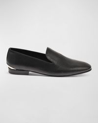 CoSTUME NATIONAL - Perforated Leather Loafers - Lyst