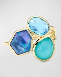 Ippolita - 18K Rock Candy Small 3-Stone Cluster Ring - Lyst