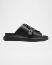 McQueen - Apos;S Rubber Overlapping-Upper Buckle Sandals - Lyst