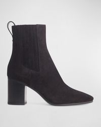 Rag & Bone - Astra Suede Square-toe Chelsea Boots - Lyst