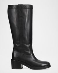 Frye - Kate Leather Wide Calf Pull-On Boots - Lyst
