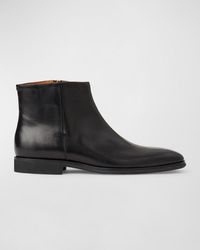 Bruno Magli - Raging Leather Zip Ankle Boots - Lyst