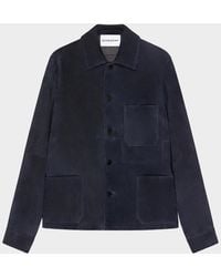 Givenchy - Apos;S Leather Patch-Pocket Shirt Jacket - Lyst