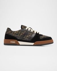 Fendi - Match Ff Jacquard Low-Top Sneakers, Brand Size 8 Us - Lyst