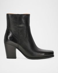 Frye - Shiloh Soft Leather Zip Booties - Lyst