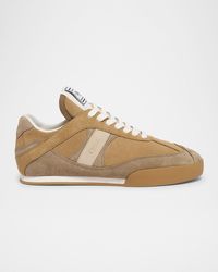 Chloé - Kick Suede Retro Low-Top Sneakers - Lyst