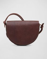 Il Bisonte - Snodo Flap Leather Crossbody Bag - Lyst