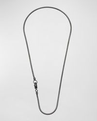 Marco Dal Maso - Classy Oxidized Necklace, 22"L - Lyst