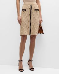 Misook - Textural-Knit A-Line Midi Skirt - Lyst
