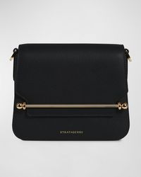 Strathberry - Ace Mini Flap Leather Crossbody Bag - Lyst