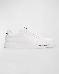 Dolce & Gabbana - Portofino Low-Top Leather Sneakers - Lyst