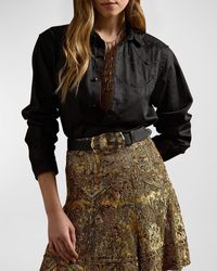 Ralph Lauren Collection - Corrine Long-Sleeve Snap-Front Western Shirt - Lyst