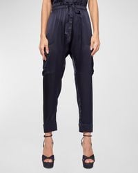 Cami NYC - Carmen Cropped Silk Cargo Pants - Lyst
