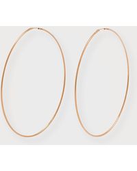 Ginette NY - Jumbo Circle Rose Gold Hoop Earrings - Lyst
