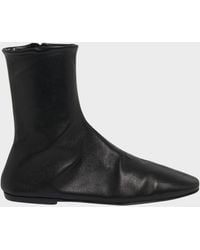 Dries Van Noten - Leather Sock Booties - Lyst