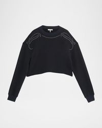 Rag & Bone - Cropped Vintage Terry Sweatshirt - Lyst