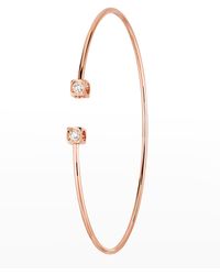 Dinh Van - Pink Gold Le Cube Small Diamond Accent Cuff Bracelet - Lyst