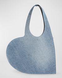 Coperni - Mini Heart Denim Tote Bag - Lyst