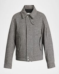 Dries Van Noten - Apos;S Tweed Wool Full-Zip Jacket - Lyst