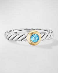 David Yurman - Cable Flex Ring With Gemstone - Lyst