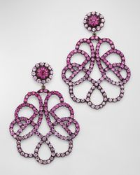 Alexander Laut - 18K Lattice Drop Earrings - Lyst