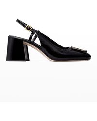 Tory Burch - Georgia Patent Leather Slingback Pumps - Lyst