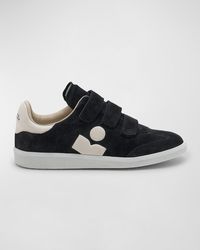 Isabel Marant - Beth Mixed Leather Triple-Grip Sneakers - Lyst