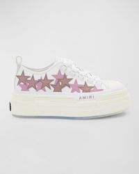 Amiri - Stars Low-Top Canvas Platform Sneakers - Lyst