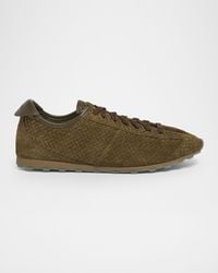 Jacquemus - Apos;S Les Tennis Embossed Suede Low-Top Sneakers - Lyst