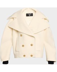 Balmain - 6-Button Wool-Cashmere Oversized Coat - Lyst