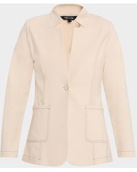 Misook - Single-Button Ponte Blazer - Lyst