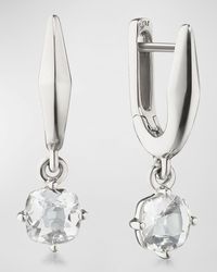 Monica Rich Kosann - Sterling Points North Earrings With Rock Crystals - Lyst