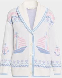 LoveShackFancy - Aribella Yacht Club Cardigan - Lyst