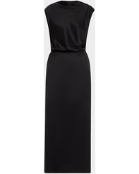 Giorgio Armani - Cap-Sleeve Double Silk Satin Gown - Lyst