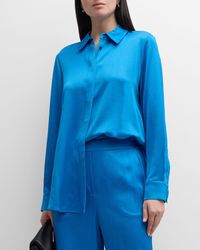 Kobi Halperin - Bella Crinkled Button-Down Blouse - Lyst