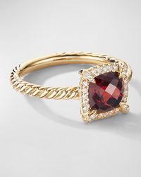 David Yurman - Petite Chatelaine Ring With Gemstone And Diamonds - Lyst