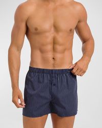 Hanro - Fancy Woven Cotton Boxers - Lyst