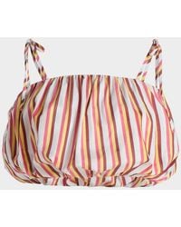 Solid & Striped - The Ivy Striped Bubble Crop Top - Lyst